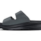 CALTO - X1661 - 2 Inches Taller (Iron Grey Buckle) - Dual Adjustable Buckle Sandals