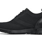 CALTO - X2211 - 2.4 Inches Taller (Black/Black Sole) - Lace Up Casual Walker - Lightweight