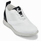 CALTO - X2212 - 2.4 Inches Taller (White/Black) - Lace Up Casual Walker - Lightweight