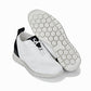 CALTO - X2212 - 2.4 Inches Taller (White/Black) - Lace Up Casual Walker - Lightweight