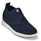 CALTO - X2214 - 2.4 Inches Taller (Night Blue/Black) - Lace Up Casual Walker - Lightweight
