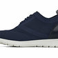 CALTO - X2214 - 2.4 Inches Taller (Night Blue/Black) - Lace Up Casual Walker - Lightweight