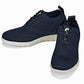 CALTO - X2214 - 2.4 Inches Taller (Night Blue/Black) - Lace Up Casual Walker - Lightweight