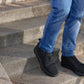 CALTO - X2320 - 2.4 Inches Taller (Black/Black Sole) - Lace Up Casual Sneaker - Lightweight