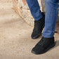 CALTO - X2320 - 2.4 Inches Taller (Black/Black Sole) - Lace Up Casual Sneaker - Lightweight