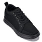 CALTO - X2320 - 2.4 Inches Taller (Black/Black Sole) - Lace Up Casual Sneaker - Lightweight
