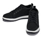 CALTO - X2322 - 2.4 Inches Taller (Black/White & Black Sole) - Lace Up Casual Sneaker - Lightweight