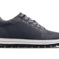 CALTO - X2323 - 2.4 Inches Taller (Iron Grey/White & Black Sole) - Lace Up Casual Sneaker - Lightweight