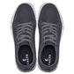 CALTO - X2323 - 2.4 Inches Taller (Iron Grey/White & Black Sole) - Lace Up Casual Sneaker - Lightweight