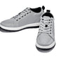 CALTO - X2324 - 2.4 Inches Taller (Pewter Grey/White & Black Sole) - Lace Up Casual Sneaker - Lightweight