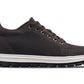 CALTO - X2325 - 2.4 Inches Taller (Dark Brown/White & Black Sole) - Lace Up Casual Sneaker - Lightweight