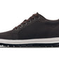 CALTO - X2325 - 2.4 Inches Taller (Dark Brown/White & Black Sole) - Lace Up Casual Sneaker - Lightweight