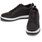 CALTO - X2325 - 2.4 Inches Taller (Dark Brown/White & Black Sole) - Lace Up Casual Sneaker - Lightweight