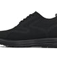 CALTO - X2631 - 2.8 Inches Taller (Black/Black Sole) - Lace Up Casual Walker - Lightweight