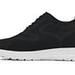 CALTO - X2632 - 2.8 Inches Taller (Black/White Sole) - Lace Up Casual Walker - Lightweight