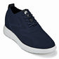 CALTO - X2634 - 2.8 Inches Taller (Night Blue) - Lace Up Casual Walker - Lightweight