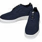 CALTO - X2634 - 2.8 Inches Taller (Night Blue) - Lace Up Casual Walker - Lightweight