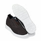 CALTO - X2635 - 2.8 Inches Taller (Coffee Brown) - Lace Up Casual Walker - Lightweight