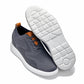 CALTO - X2636 - 2.8 Inches Taller (Iron Grey/Brown) - Lace Up Casual Walker - Lightweight