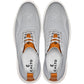 CALTO - X2637 - 2.8 Inches Taller (Pewter Grey/Brown) - Lace Up Casual Walker - Lightweight