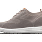 CALTO - X2638 - 2.8 Inches Taller (Khaki/Brown) - Lace Up Casual Walker - Lightweight