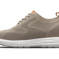 CALTO - X2639 - 2.8 Inches Taller (Khaki Green/Brown) - Lace Up Casual Walker - Lightweight