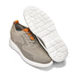 CALTO - X2639 - 2.8 Inches Taller (Khaki Green/Brown) - Lace Up Casual Walker - Lightweight