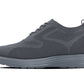 CALTO - X2641 - 2.8 Inches Taller (Iron/Dark Grey Sole) - Lace Up Casual Walker - Lightweight