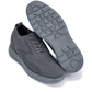 CALTO - X2641 - 2.8 Inches Taller (Iron/Dark Grey Sole) - Lace Up Casual Walker - Lightweight