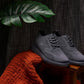 CALTO - X2641 - 2.8 Inches Taller (Iron/Dark Grey Sole) - Lace Up Casual Walker - Lightweight