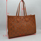 Midnight Perforated Lattice Tote – Elegant Laser-Cut Shoulder Bag