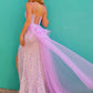 Vestido de Noche Ajustado con Sobrefalda de Volantes y Escote Corazón Largo Nox Anabel Y1475