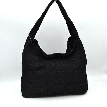 Woven Intrecciato Hobo Bag with Integrated Shoulder Strap