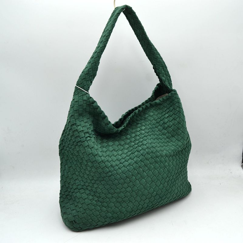 Woven Intrecciato Hobo Bag with Integrated Shoulder Strap