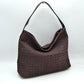 Woven Hobo Shoulder Bag with Detachable Strap