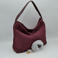 Woven Hobo Shoulder Bag with Detachable Strap