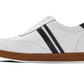 CALTO White Leather Sneakers - 2.8 inches - Y2821