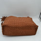 Woven Hobo Shoulder Bag with Adjustable Strap and Star Charm