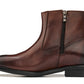 CALTO - Y70622 - 2.8 Inches Taller (Coffee Brown) - Lightweight Zipper Boots