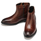 CALTO - Y70622 - 2.8 Inches Taller (Coffee Brown) - Lightweight Zipper Boots