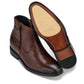 CALTO - Y70622 - 2.8 Inches Taller (Coffee Brown) - Lightweight Zipper Boots