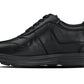 CALTO - Y7080 - 2.8 Inches Taller (Black) - Lightweight Nappa Leather Sneakers