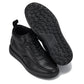 CALTO - Y7112 - 2.8 Inches Taller (Black) - Nappa Leather Moc-Toe Sneak-Boots