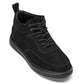 CALTO - Y7113 - 2.8 Inches Taller (Black) - Nubuck Suede Moc-Toe Sneak-Boots