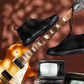 CALTO - Y7113 - 2.8 Inches Taller (Black) - Nubuck Suede Moc-Toe Sneak-Boots