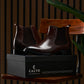 CALTO - Y72231 - 2.8 Inches Taller (Coffee Brown) - Chelsea Boots