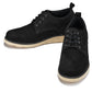 CALTO - Y7261 - 2.8 Inches Taller (Black) - Nubuck Upper Wedge Sole Work Boots