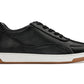 CALTO - Y7885 - 2.6 Inches Taller (Black/White & Gum Sole) - Elevated Leather Sneakers