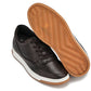 CALTO - Y7887 - 2.6 Inches Taller (Deep Espresso/White & Gum Sole) - Elevated Leather Sneakers