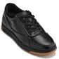 CALTO - Y7888 - 2.6 Inches Taller (Noir/Black & Gum Sole) - Elevated Leather Sneakers